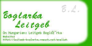 boglarka leitgeb business card